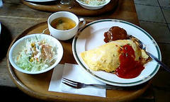 オムライス定食