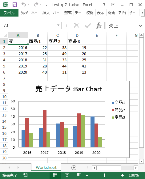 Php Phpexcel Chart ワークシートにチャートが存在するエクセルファイル テンプレート の系列データ部分を変更し別のファイルとして登録する方法について Vb Net Tips などプログラミングについて