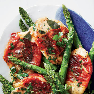 Saltimbocca with Asparagus