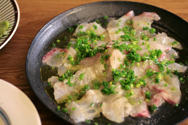 鯛のカルパッチョ