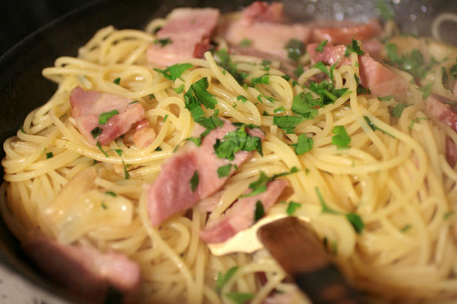 パスタと和える