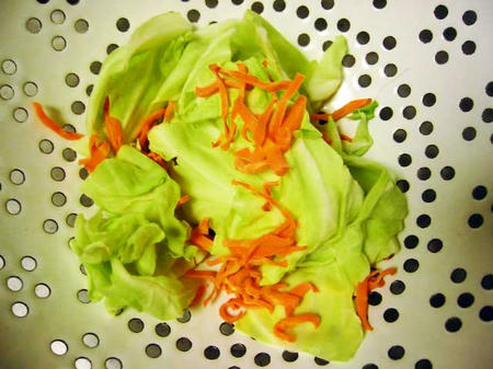 干し野菜 キャベツとにんじん 後