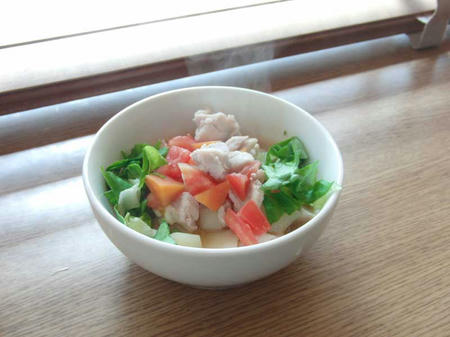 残り野菜煮 しっぽがぷるぷる 手作り犬ごはん