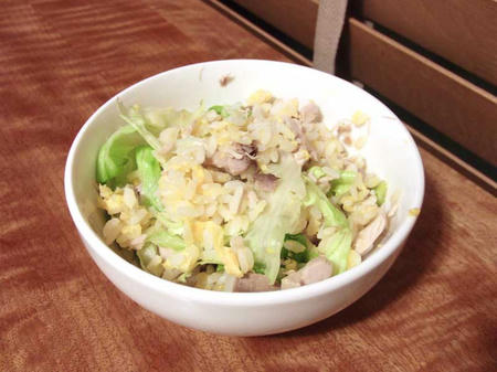 まぐろレタスチャーハン