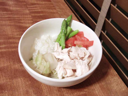 鶏胸肉とありあわせ