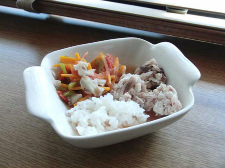 チンしただけのごはん