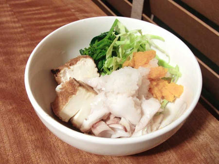 生ほっけ焼きと厚揚げ しっぽがぷるぷる 手作り犬ごはん