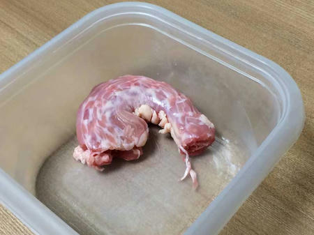 鶏ネック丸呑み事件 しっぽがぷるぷる 手作り犬ごはん
