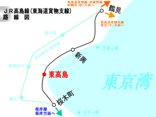 高島線の路線図