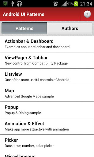 Android UI Patterns