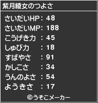 勇者紫月綾女の強さ