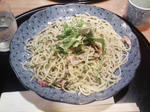お箸でパスタ♪