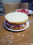 ケーキ作り途中･･･