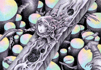 ［SFファンタジーイラスト - 真夜中のブリッジ］