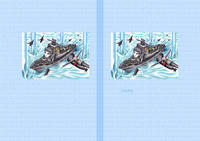 SFイラスト（色鉛筆画） - 「海戦ゲーム」