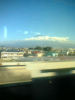 午前中の富士山
