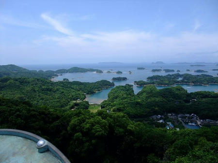 展海峰より九十九島を望む