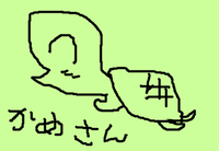 その場しのぎの、かめ子さんです