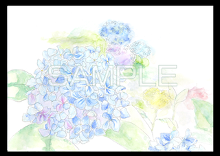 アナログ背景　花