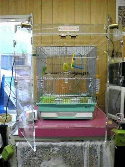 インコ、オウムなど鳥かごのカバー用アクリルケース　保温・防音・脂粉対策