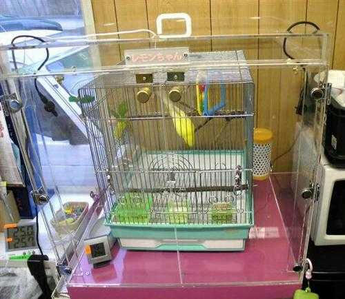 インコ、オウムなど鳥かごのカバー用アクリルケース　保温・防音・脂粉対策