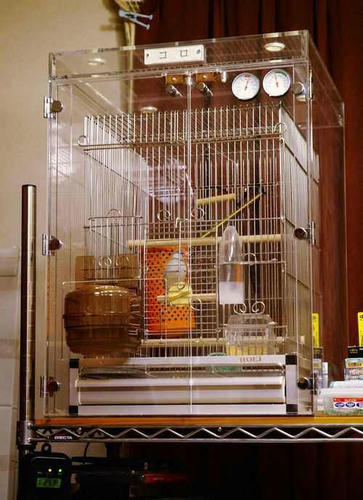 インコ、オウムなど鳥かごのカバー用アクリルケース　保温・防音・脂粉対策