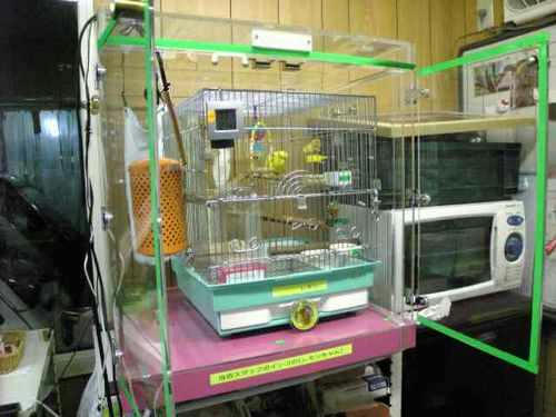 インコ、オウムなど鳥かごのカバー用アクリルケース 保温・防音・脂粉対策