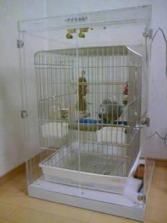 インコ、オウムなど鳥かごのカバー用アクリルケース 保温・防音・脂粉対策