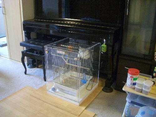 インコ、オウムなど鳥かごのカバー用アクリルケース 保温・防音・脂粉対策