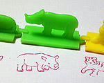 フエラムネのオマケ - 動物スタンプ サイ