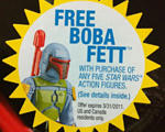 SWビンテージシリーズ - 幻のオールドケナーBOBA(復刻版)がもれなく当たる・・・のはアメリカ在住者のみ。ズコー！