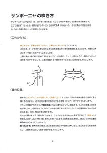 サンポーニャの吹き方-口のかたち