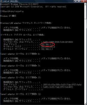 ipconfig