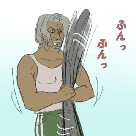 トレーニング中