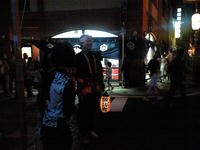 西古川町の会場付近　暗いです