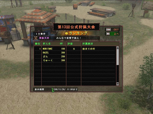 猟団対抗韋駄天杯