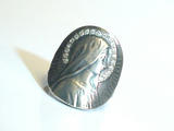 大振りなマリアコインリング、アンティーク仕上げ。SAINTS Design / Maria Coin Ring