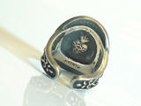 大振りなマリアコインリング、アンティーク仕上げ。SAINTS Design / Maria Coin Ring