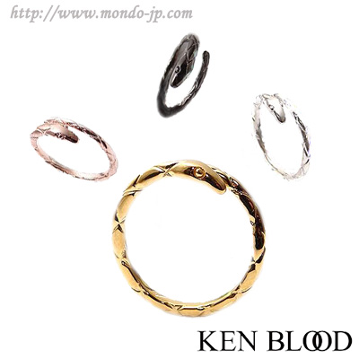 シルバー,アクセサリー,ジュエリー,ブランド,KENBLOOD,ケンブラッド,メンズ,レディース,ペア,スネーク,リング,KR-257 