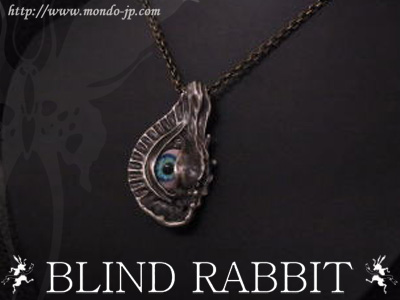 BLIND RABBIT, ブラインド ラビット,Ecstasis,ブルーアイ,ペンダント,義眼,ネックレスチェーン,シルバーアクセ,ブランド,ドメスティック 