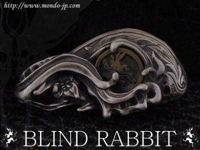 BLIND RABBIT, ブラインド ラビット,Ecstasis,ブルーアイ,ペンダント,義眼,後側,シルバーアクセ,ブランド,ドメスティック 