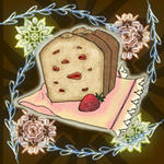 去年描いたパウンドケーキ