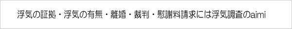 あらゆる浮気調査はaimiへ