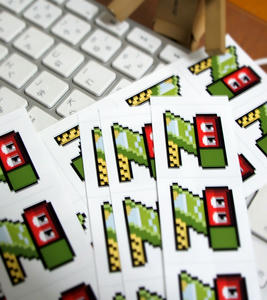 ステッカー配布
