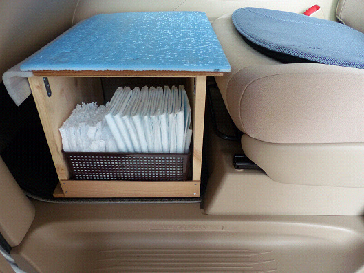 車の座席をワンコ専用に改造だよ どこでも晴れたらワン歩