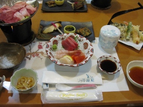 しほろ温泉　プラザ緑風　夕食