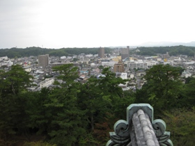 松江城　天守閣からの眺め1