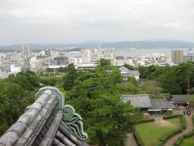 松江城　天守閣からの眺め2