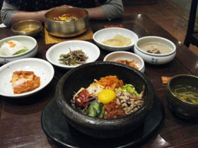 韓国旅行　ソウル３日目（夜）　仁寺洞（インサドン）　古宮（コグン）石焼ビビンバ