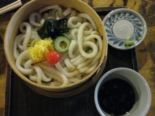 南紀　１日目　おかげ横丁　冷やし伊勢うどん　５５０円